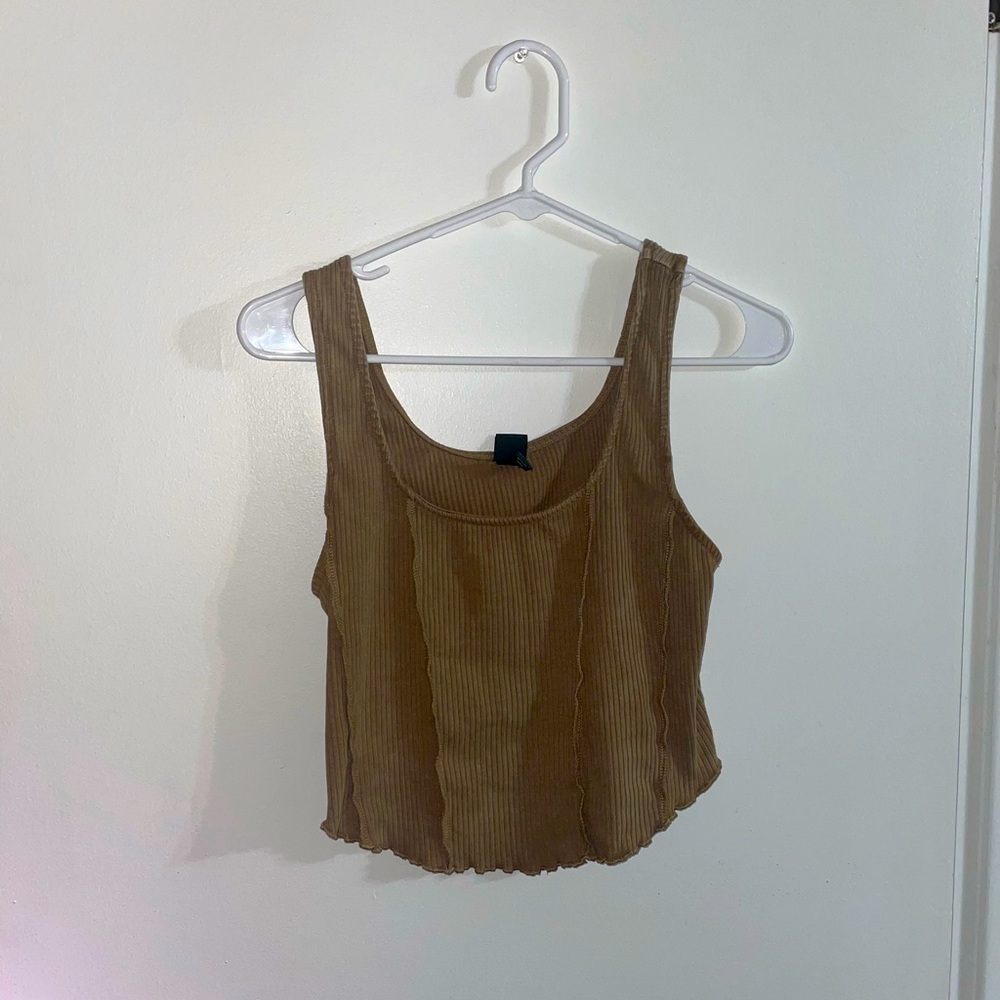 Brown crop top!